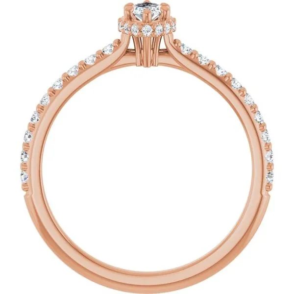 Hidden Halo-Style Engagement Ring Image 2 The Jewelry Source El Segundo, CA