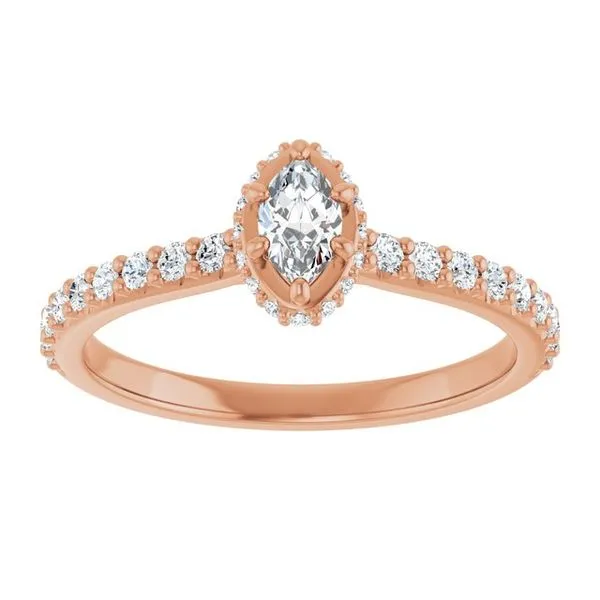 Hidden Halo-Style Engagement Ring Image 3 Don's Jewelry & Design Washington, IA