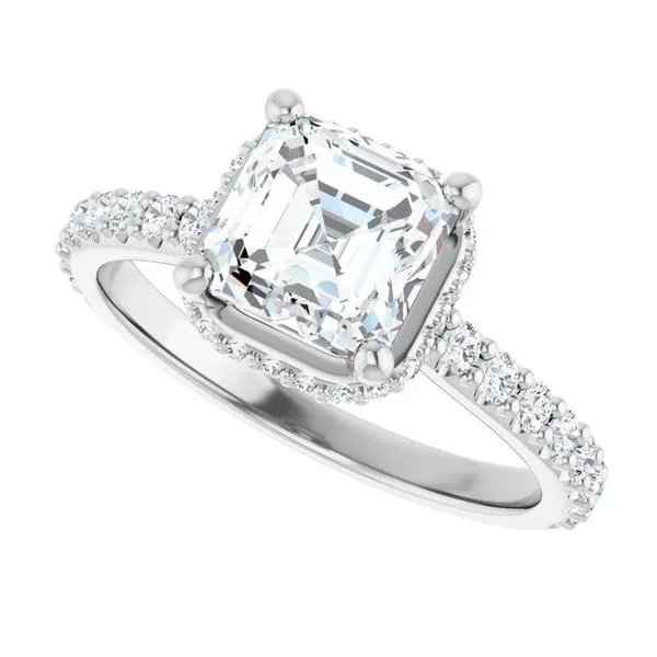 Hidden Halo-Style Engagement Ring Image 5 Ocean View Jewelers Millville, DE