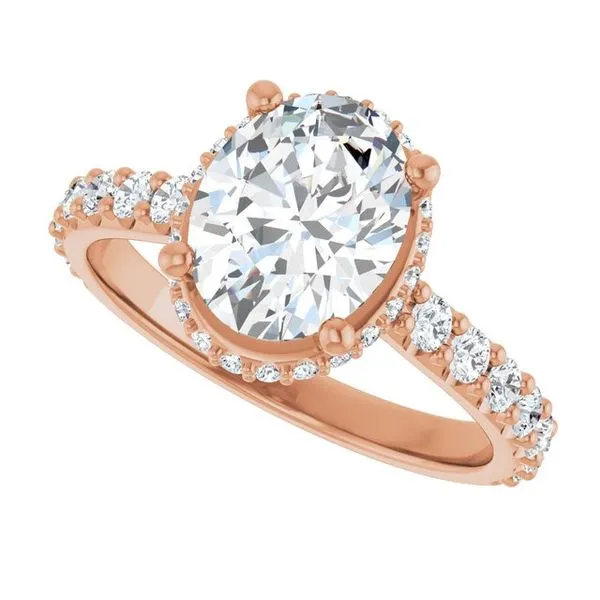 Hidden Halo-Style Engagement Ring Image 5 Raleigh Diamond Fine Jewelry Raleigh, NC