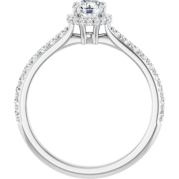 Hidden Halo-Style Engagement Ring Image 2 Raleigh Diamond Fine Jewelry Raleigh, NC