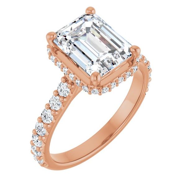 Hidden Halo-Style Engagement Ring