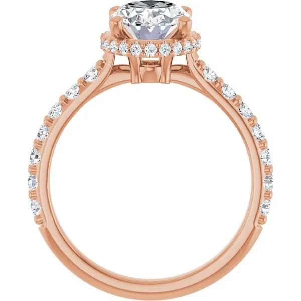 Hidden Halo-Style Engagement Ring Image 2 Vulcan's Forge LLC KANSAS CITY, MO