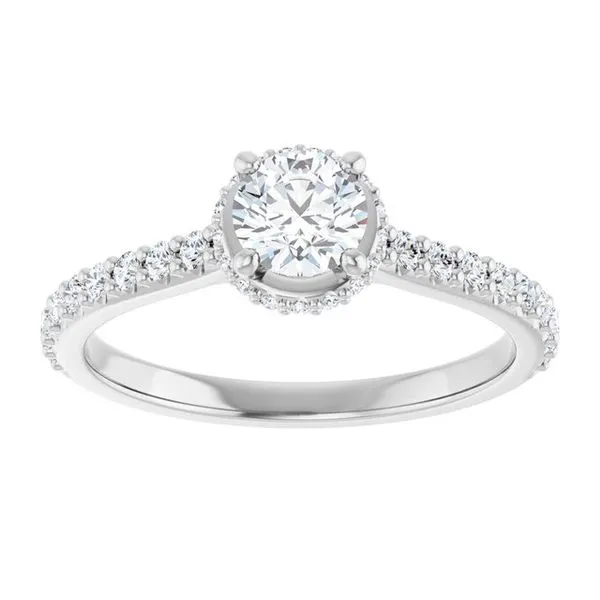 Hidden Halo-Style Engagement Ring Image 3 Shipley's Fine Jewelry Hampstead, MD