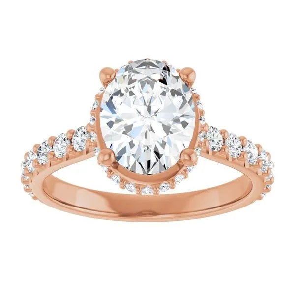 Hidden Halo-Style Engagement Ring Image 3 Witt's Jewelry Wayne, NE