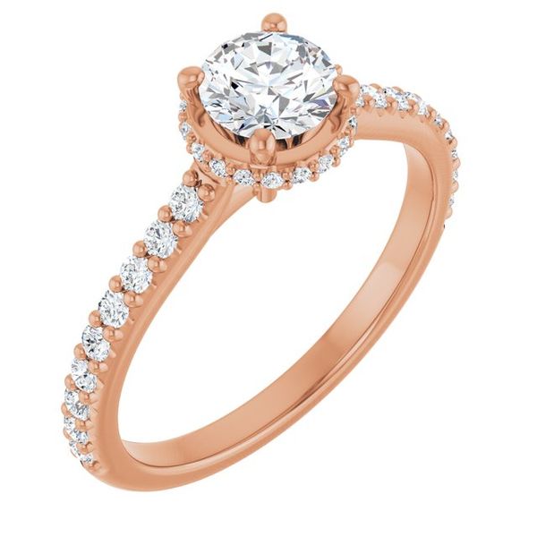 Hidden Halo-Style Engagement Ring