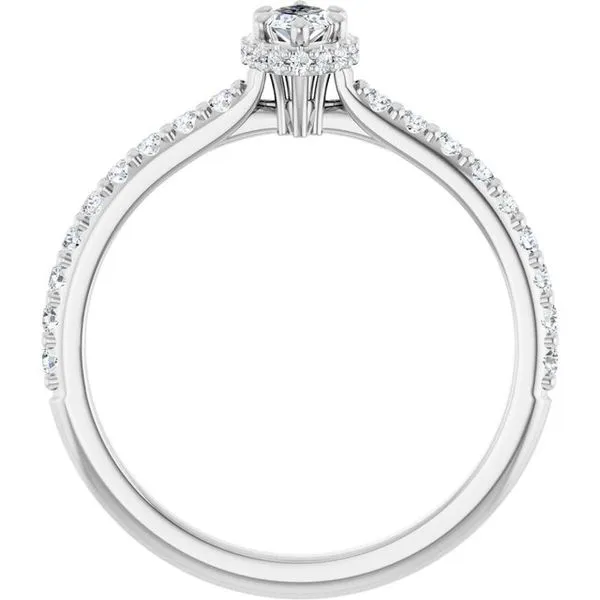 Hidden Halo-Style Engagement Ring Image 2 Austin's Fine Diamonds & Jewelry Lyndhurst, NJ