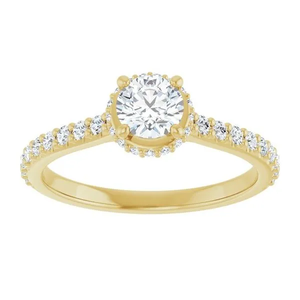 Hidden Halo-Style Engagement Ring Image 3 Futer Bros Jewelers York, PA