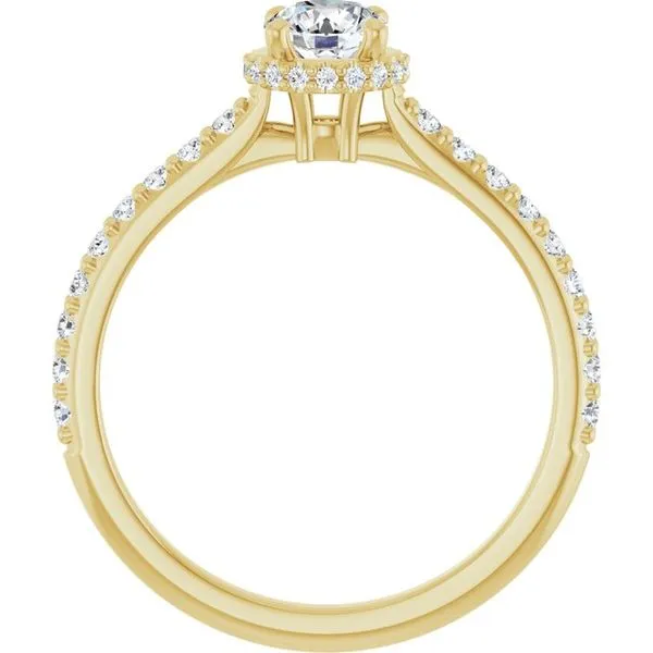 Hidden Halo-Style Engagement Ring Image 2 Don's Jewelry & Design Washington, IA