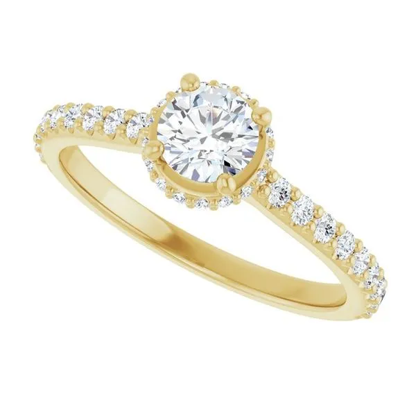Hidden Halo-Style Engagement Ring Image 5 Morin Jewelers Southbridge, MA