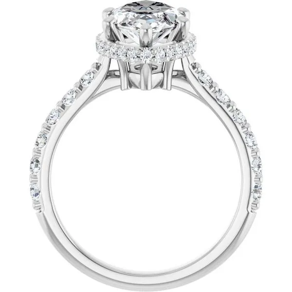 Hidden Halo-Style Engagement Ring Image 2 JF Jones Jewelers Rochester, NY