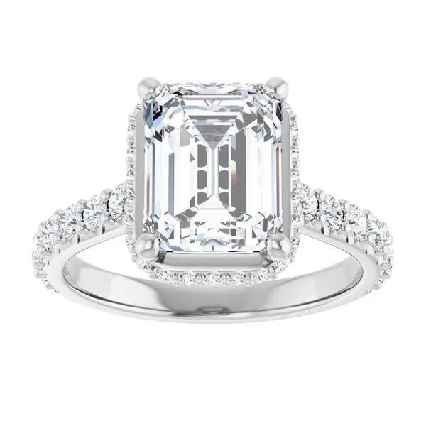 Hidden Halo-Style Engagement Ring Image 3 Don's Jewelry & Design Washington, IA