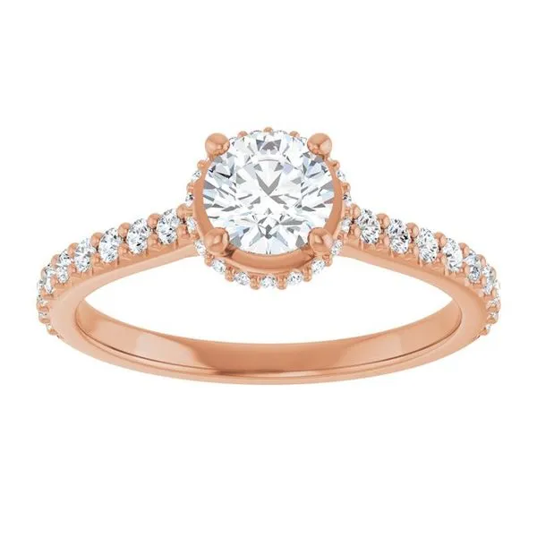 Hidden Halo-Style Engagement Ring Image 3 Ocean View Jewelers Millville, DE