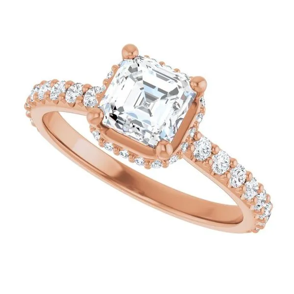 Hidden Halo-Style Engagement Ring Image 5 The Jewelry Source El Segundo, CA