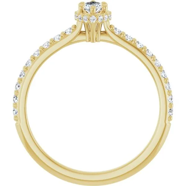 Hidden Halo-Style Engagement Ring Image 2 Austin's Fine Diamonds & Jewelry Lyndhurst, NJ