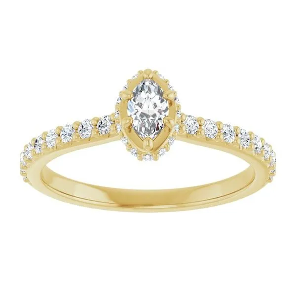 Hidden Halo-Style Engagement Ring Image 3 Don's Jewelry & Design Washington, IA