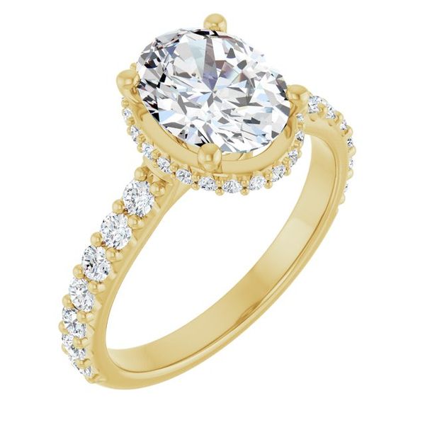 Hidden Halo-Style Engagement Ring