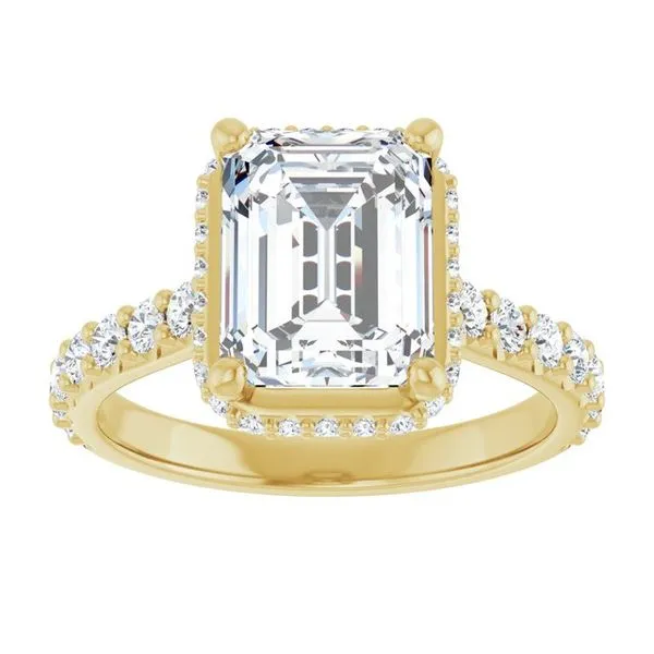Hidden Halo-Style Engagement Ring Image 3 Austin's Fine Diamonds & Jewelry Lyndhurst, NJ