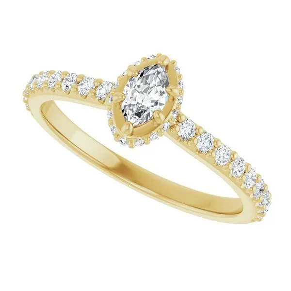 Hidden Halo-Style Engagement Ring Image 5 JF Jones Jewelers Rochester, NY