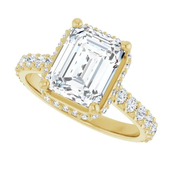 Hidden Halo-Style Engagement Ring Image 5 Don's Jewelry & Design Washington, IA