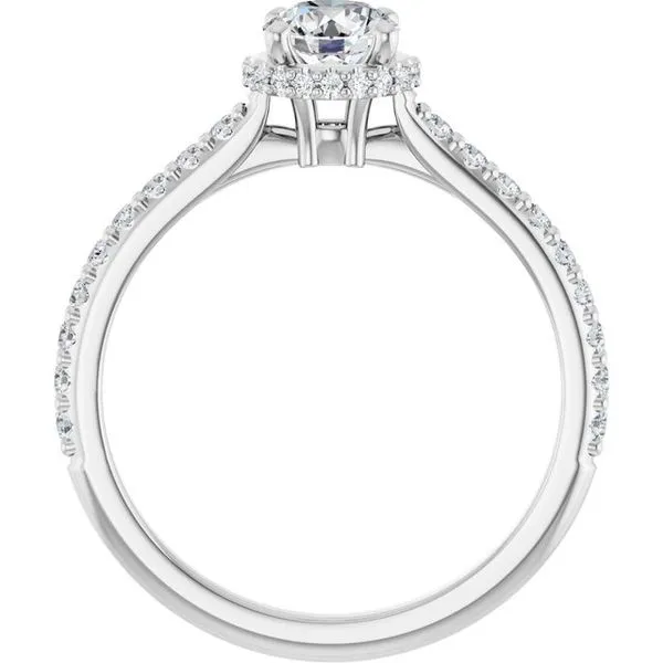 Hidden Halo-Style Engagement Ring Image 2 Don's Jewelry & Design Washington, IA