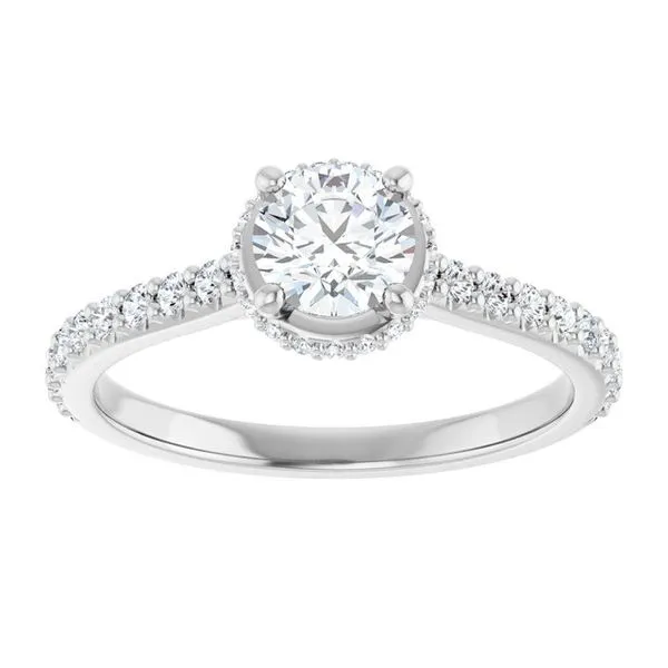 Hidden Halo-Style Engagement Ring Image 3 Ocean View Jewelers Millville, DE