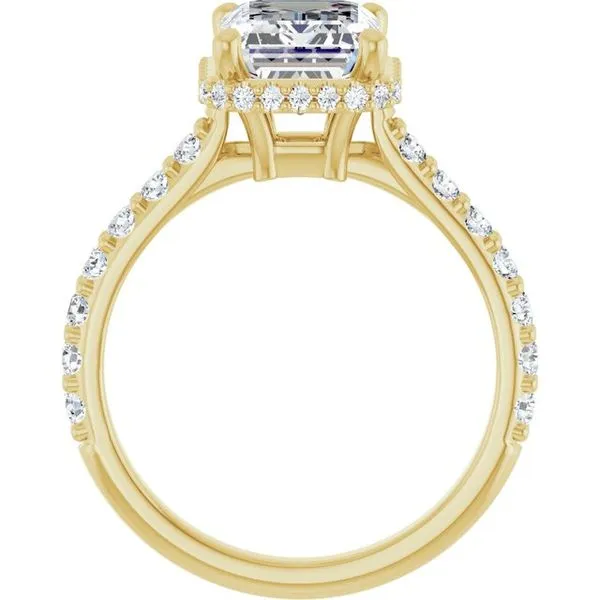 Hidden Halo-Style Engagement Ring Image 2 Vulcan's Forge LLC KANSAS CITY, MO