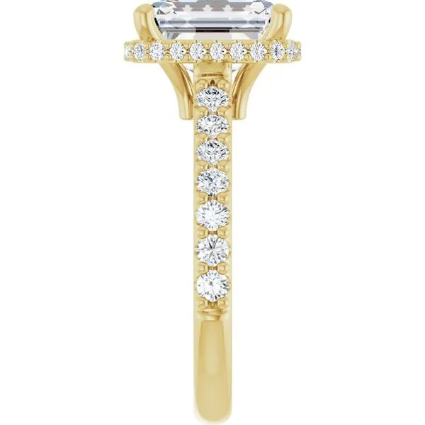 Hidden Halo-Style Engagement Ring Image 4 The Jewelry Source El Segundo, CA