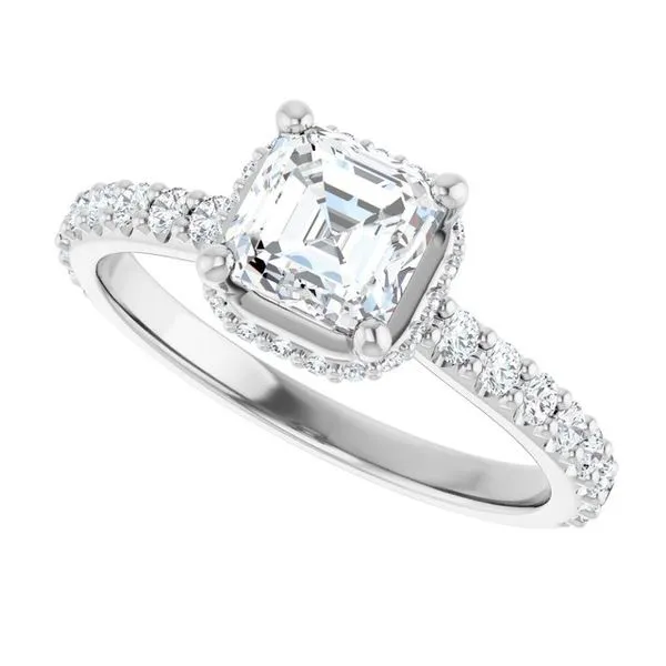 Hidden Halo-Style Engagement Ring Image 5 Morin Jewelers Southbridge, MA