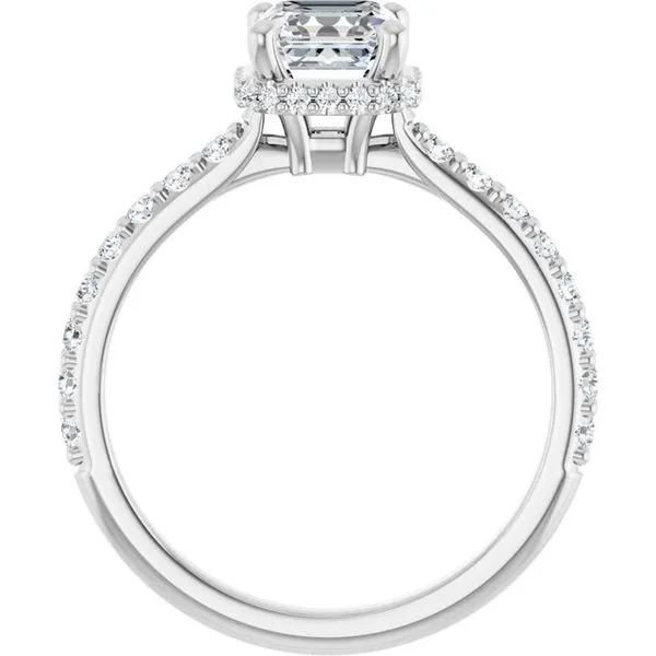 Hidden Halo-Style Engagement Ring Image 2 Don's Jewelry & Design Washington, IA