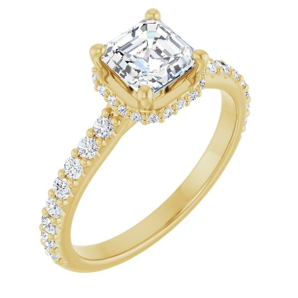 Hidden Halo-Style Engagement Ring