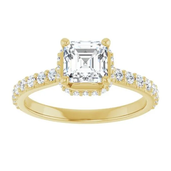 Hidden Halo-Style Engagement Ring Image 3 Raleigh Diamond Fine Jewelry Raleigh, NC