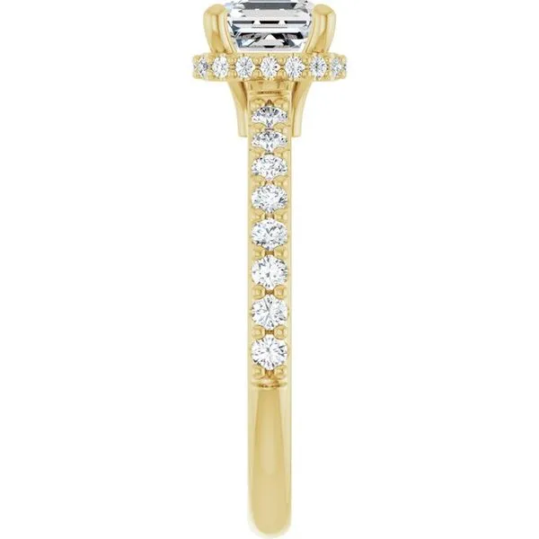 Hidden Halo-Style Engagement Ring Image 4 House of Silva Wooster, OH