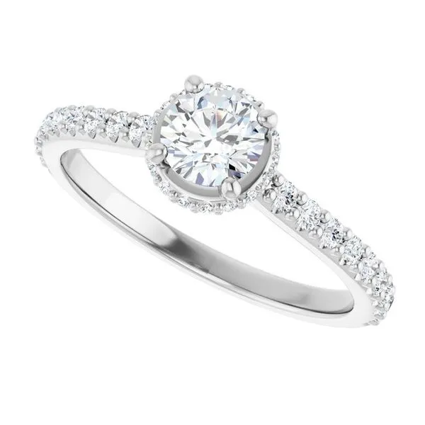 Hidden Halo-Style Engagement Ring Image 5 Raleigh Diamond Fine Jewelry Raleigh, NC