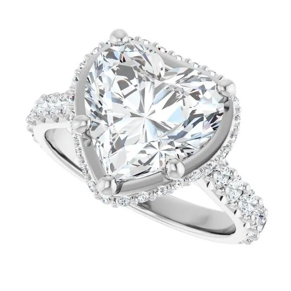 Hidden Halo-Style Engagement Ring Image 5 Raleigh Diamond Fine Jewelry Raleigh, NC