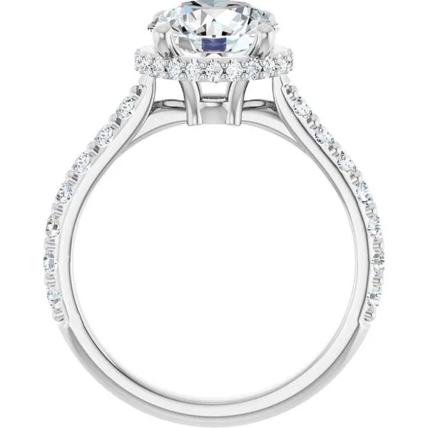 Hidden Halo-Style Engagement Ring Image 2 Don's Jewelry & Design Washington, IA