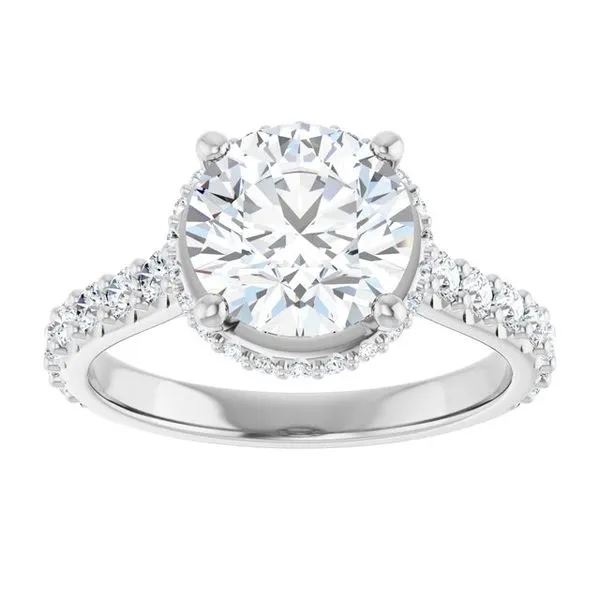 Hidden Halo-Style Engagement Ring Image 3 Shipley's Fine Jewelry Hampstead, MD