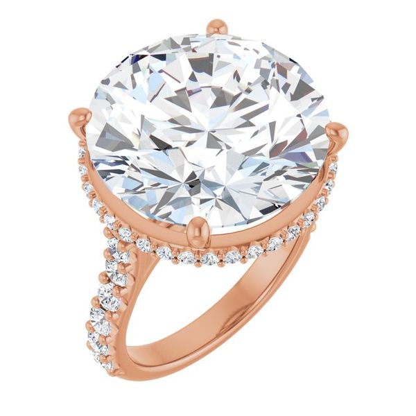 Hidden Halo-Style Engagement Ring