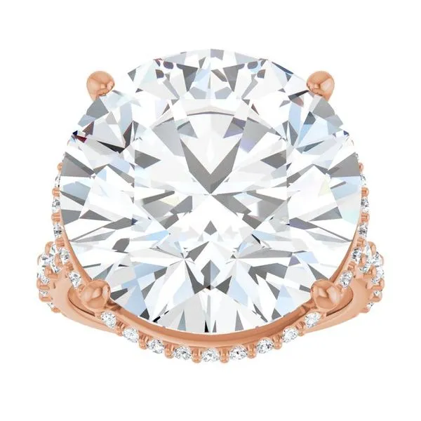 Hidden Halo-Style Engagement Ring Image 3 Vulcan's Forge LLC KANSAS CITY, MO