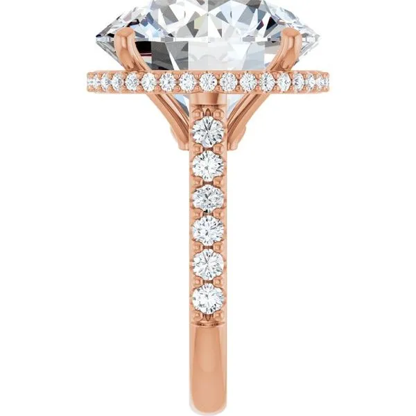 Hidden Halo-Style Engagement Ring Image 4 Futer Bros Jewelers York, PA