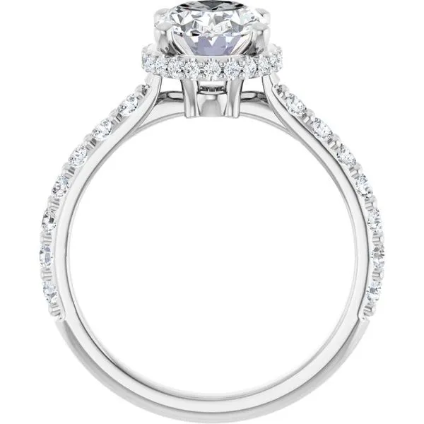 Hidden Halo-Style Engagement Ring Image 2 Don's Jewelry & Design Washington, IA