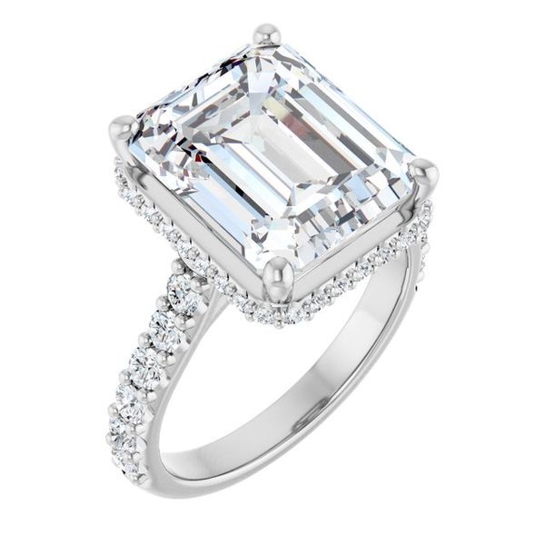 Hidden Halo-Style Engagement Ring