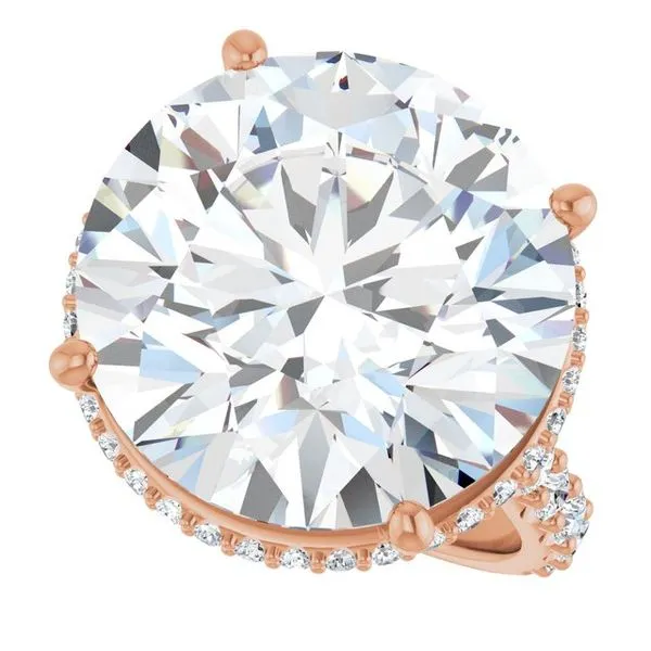 Hidden Halo-Style Engagement Ring Image 5 Don's Jewelry & Design Washington, IA