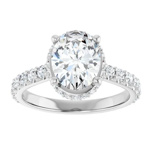 Hidden Halo-Style Engagement Ring Image 3 JF Jones Jewelers Rochester, NY