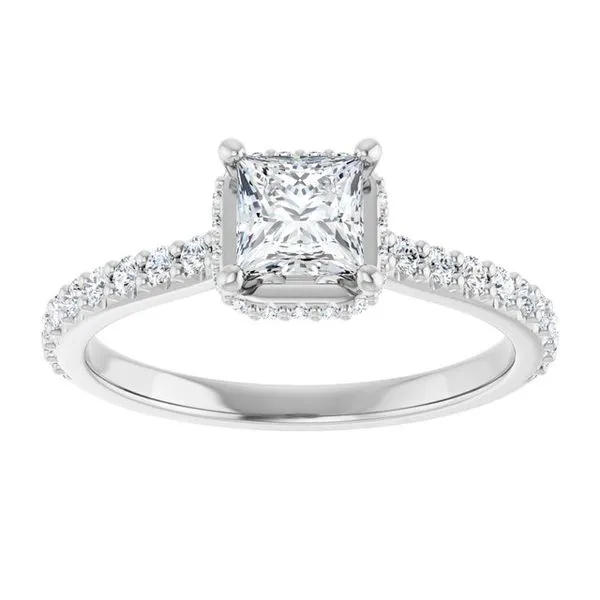 Hidden Halo-Style Engagement Ring Image 3 Jimmy Smith Jewelers Decatur, AL