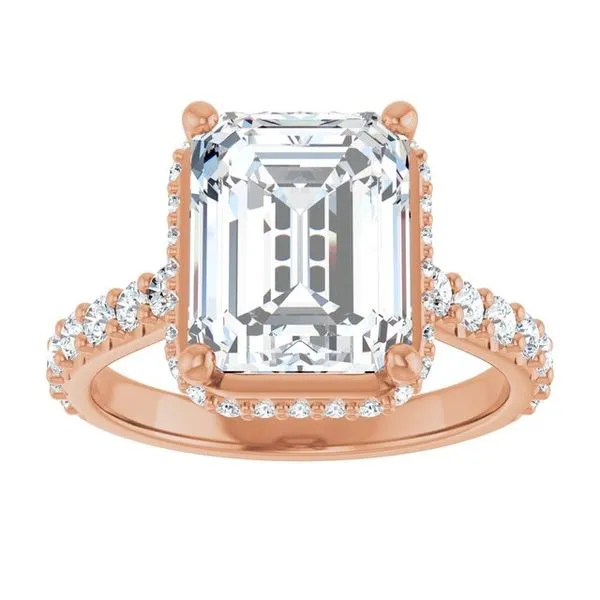 Hidden Halo-Style Engagement Ring Image 3 Don's Jewelry & Design Washington, IA