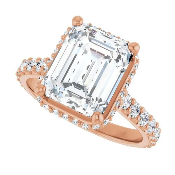 Hidden Halo-Style Engagement Ring Image 5 Don's Jewelry & Design Washington, IA