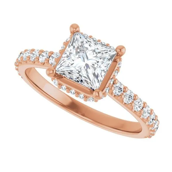 Hidden Halo-Style Engagement Ring Image 5 Don's Jewelry & Design Washington, IA