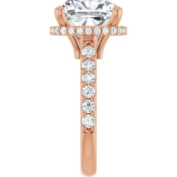 Hidden Halo-Style Engagement Ring Image 4 Don's Jewelry & Design Washington, IA