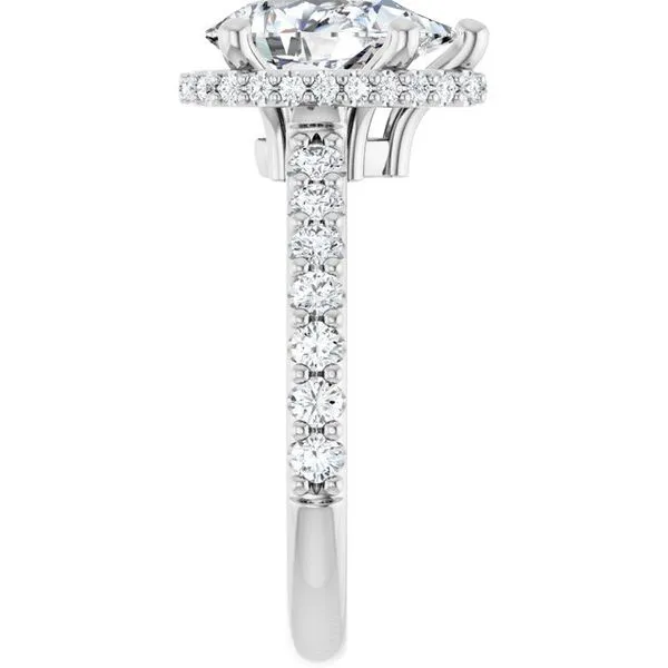 Hidden Halo-Style Engagement Ring Image 4 J. West Jewelers Round Rock, TX